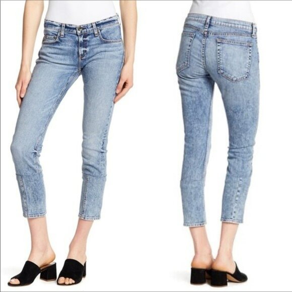 Rag & Bone Dre Boyfriend Acid Wash Womens Jeans Size 29 Made In USA - Picture 1 of 13